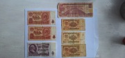 Moneta 50gr 1923r oraz banknoty