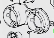 Nowe ramki reflektorów HELLA lamp z regulacjami do BMW E21 323I 320