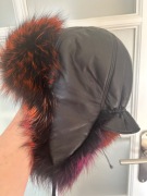 czapka pilotka uszanka lis naturalny