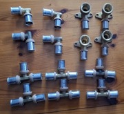 Zestaw pex 16 sanha kolano, trójnik, kolano z mocowaniem