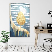 Obraz "Księżycowa noc" abstrakcja 100x60  Wojciech Skalski Mvcha Nie Siada 