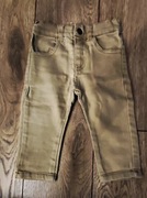 Spodnie jeansowe beżowe, chłopięce r 80