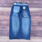 NOWE Spodnie FNF Baggy Y2K Vintage Streetwear Skate Jeansy 34x30