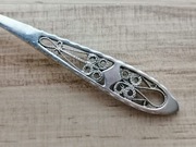 ŁYŻECZKA DO KAWY FILIŻANKI SREBRO PRÓBA 800 FILIGRAN 