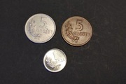 3 monety Polski – okres powojenny, oryginały