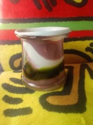 Wazon szkło kolorowe PRL 