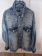 Jeansowa kurtka oversize, vintage style