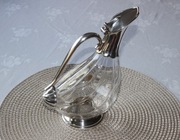 PIEKNA KRYSZTALOWA KARAFKA DO WINA KSZTALT KACZKI