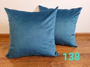 D138 poszewki na poduszki 50x50 turkus kronos