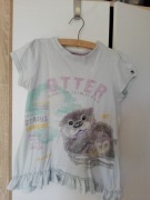 Bluzka, t-shirt dziewczęcy, rozm. ok. 128; wydra