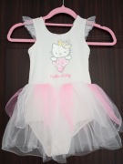 Strój baletnicy, body Hello Kitty, marki H&M, rozm. 116