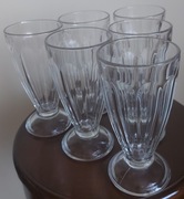 Szklanki z grubego szkła, komplet 6 sztuk.