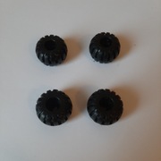 Lego 4288  Wheel Full Rubber Balloon with Axle Hole (2 szt.)