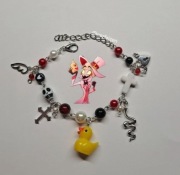 Hazbin Hotel Lucyfer Bransoletka Bracelet Handmade