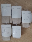 Rajstopy bawełniane prążek beżowe - rozmiar 80/86