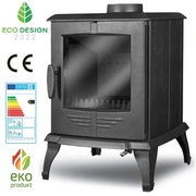 Piec piecyk kominek żeliwny wolnostojący nowoczesny koza KAWMET P8 ECO 7,9