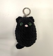 Breloczek szydełkowy kotek