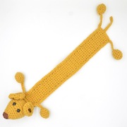 MYSZKA Zakładka do książki szydełko ŻÓŁTA rękodzieło 