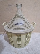 Balon Gąsior Dama Butla na wino alkohol nalewki ~15l szklany w koszu kosz