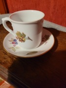 Angielski kubek z talerzykiem Royal Worcester 