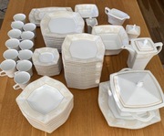 Serwis obiadowy i kawowy na 12 osób (Porcelana Ćmielów)