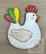 Kura Wielkanocna z Piernika Ręcznie Robiona