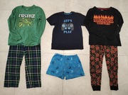 Trzy komplety piżamy pidżamy chłopięce 146 i 152