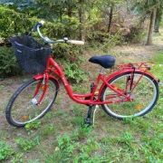 Rower miejski Cossac czerwony damka 