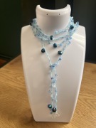 Naszyjnik wykonany na szydełku 