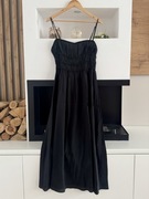 Sukienka midi z elastycznymi wstawkami Zara rozmiar S