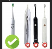 7 sztuk. Końcówki Sonicforce do Hoffen AL-010125 szczoteczka z Biedronki.