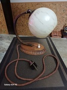 Lampka nocna art deco mosiądz + drewno lata 30 oryginał