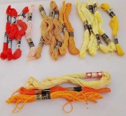 nici mulina Ariadna - zestaw 14 szt. odcienie żółtego i pomarańczowego