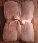 Koc Pudrowy Róż 200x220cm