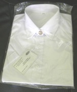 koszula męska kołnierzyk na guziki, biała krótki rękaw r. 39/40-176/182 