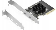 KARTA Rozszerzeń 2x USB-C 3.2 Gen Do PCie 10GB/S ELUTENG-NOWA