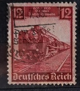 Znaczki pocztowe - przed 1945 - Niemcy - POCIĄG