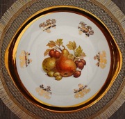 Patera porcelanowa z brzegami pokrytymi złotem 24 karatowym, LENI PARBUS