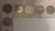 2 zł, 1995, kpl, 5 szt., Katyń, Sum, Bitwa Warszawska, Łazienki i Igrzyska