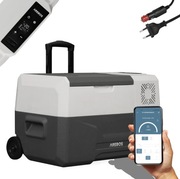 Chłodziarka kompresorowa AREBOS 27L z kółkami Lodówka turystyczna 