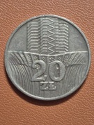 Moneta kolekcjonerska 20zł kłosy 1976r BZM