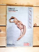 Drewniana układanka nóż karambit 
