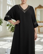 Womanary elastyczna wizytowa sukienka plus size xxxxl 50 52