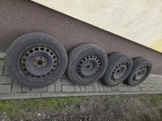 Felgi Stalowe 16  5 x 112 opony zimowe 2x Continental 2x Firemax 205/55/45