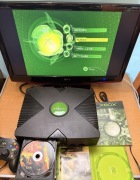 Xbox Classic + Pad + Halo 2 + Okablowanie