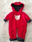 Kombinezon  czerwony 68 , mięciutki, stan bdb  jak nowy