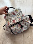 Parfois plecak biały anime dziewczęcy kolorowy print do szkoły