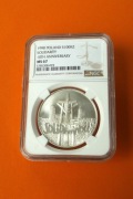 100000 zł. 1990 Solidarność  typ A  NGC  MS67