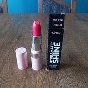 Avon Hydramatic Shine szminka z kwasem hialuronowym Hot Pink