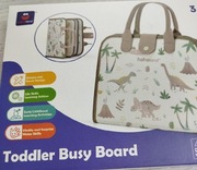 TODDLER BUSY BOARD Tablica manipulacyjna sensoryczna Montessori.